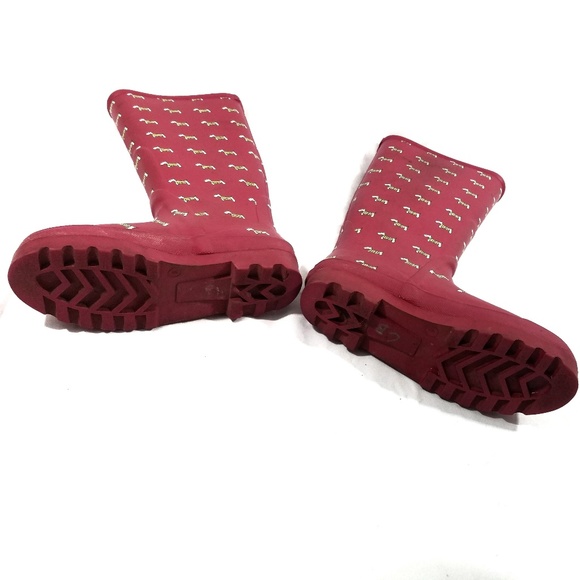 J. Crew Red Scottish Terrier Wellies - Picture 3 of 7